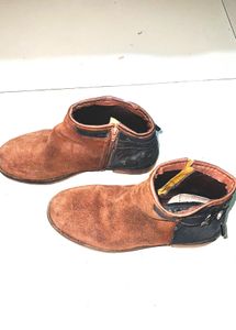Brown Suede Ankle Boots