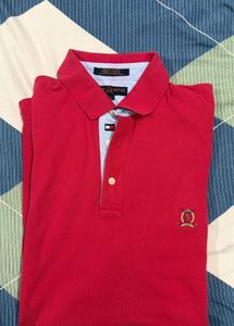 Tommy Hilfiger Red Polo Shirt