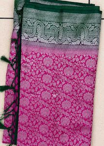 Elegant Silk Saree with Intricate Weave