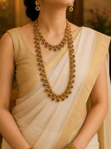 Elegant Indian Necklace and Earring Set