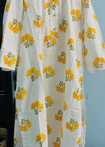 Floral Print Kurta with Palazzo Pants unused