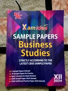 Xamidea Business Studies Sample Papers XII 2024
