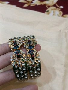 6 Kundan  Hand Chann &amp; Earrings