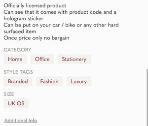 Authentic Ferrari Stickers brand New