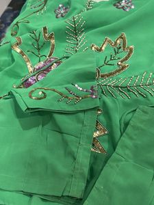 hand work very beautiful saree