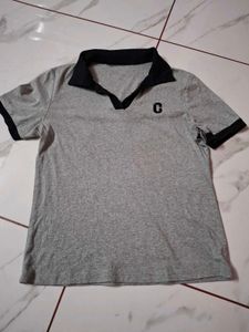 Grey Collared T-Shirt