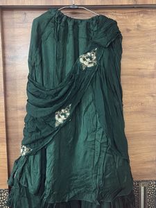 Elegant Emerald Green Lehenga Choli