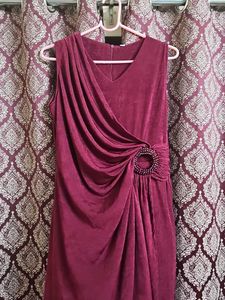 Burgundy Bodycon Gown