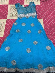 Sky Blue Beautiful Gown