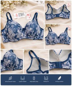 Floral Print Padded Bra
