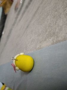 Cute Chick Headphones keychain