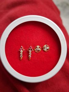 Elegant Gold Nose Pins Set