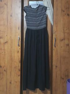 Black &amp; Grey Maxi Dress