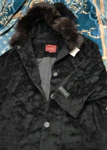 pierre cardin Furry Hooded Coat