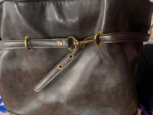 Faux Leather Tote