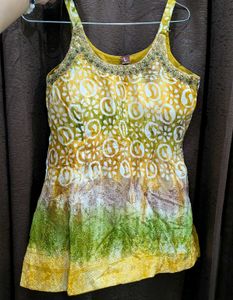 Vibrant Ethnic Kurta with plazzo dupatta
