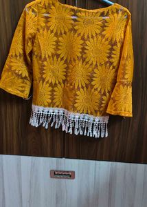 Sunflower Lace Top