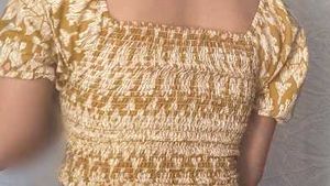 Stylish Smocked Top