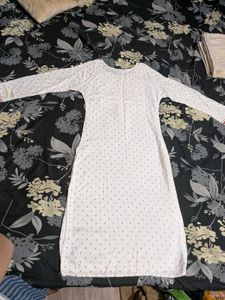 Elegant White Embroidered Kurta Set