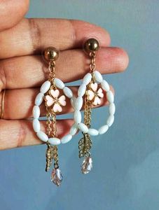 Dangle Flower Drop Earrings