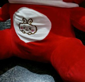 Cute Red Giant Bunny Plush Toy