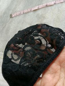 Black Lace Thong Panty