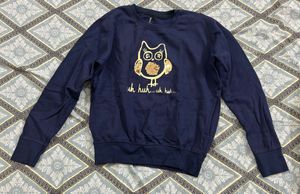 Cute Owl Sequin Sweatshirt