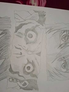 Hand-Drawn Anime Eye Art