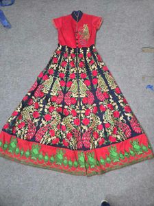 full embroidery Ethnic Gown