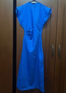 Vibrant Blue Midi Dress