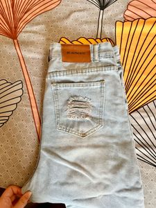 Wide Leg High-Rise Light Wash Jeans