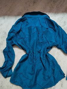 Guess Teal Button-Up Shirt