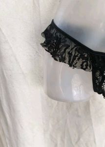 Sheer Lace Trimmed Panty