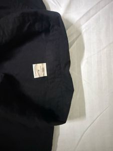 Chic Black Collared Button-Up Top