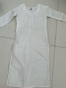 White Chikankari Kurta