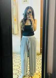 Grey Palazzo Festive Vibe