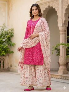 Elegant Ethnic Kurta Set with Dupatta
