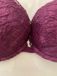 Purple Lace Push-Up Bra