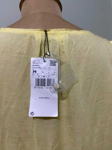 Yellow Ruffle Mango Top