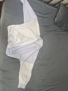 zara open front shirt