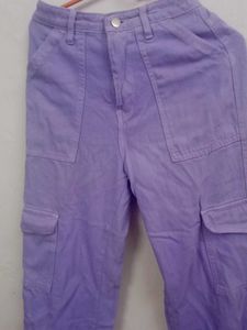 Lilac Purple Cargo Pants