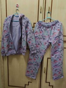 Graffiti Print Hoodie and Sweatpants Set