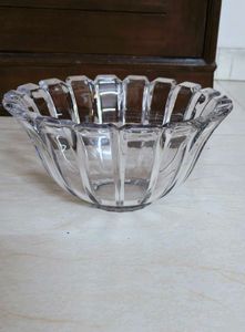 Crystal Glass Heavy Hostess Bowl