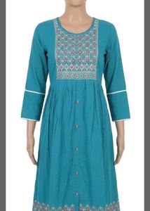 Embroidered Side Slit Kurti