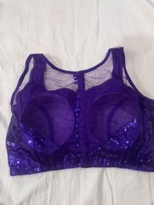 Sparkling Purple Sequin Blouse