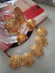 Gold Plated Necklace &amp; Earring Set