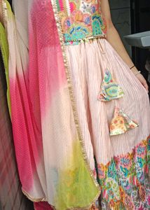Colorful Ethnic Skirt & Top Set