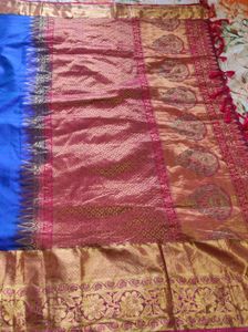 Beautiful Blue &amp; Pink Saree
