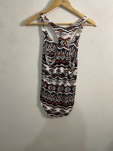Boho Tribal Print Racerback Tank Top
