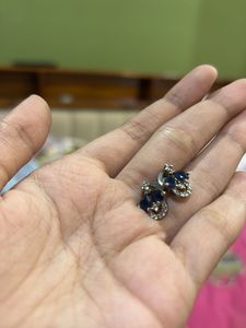 Elegant Blue Stone Earrings